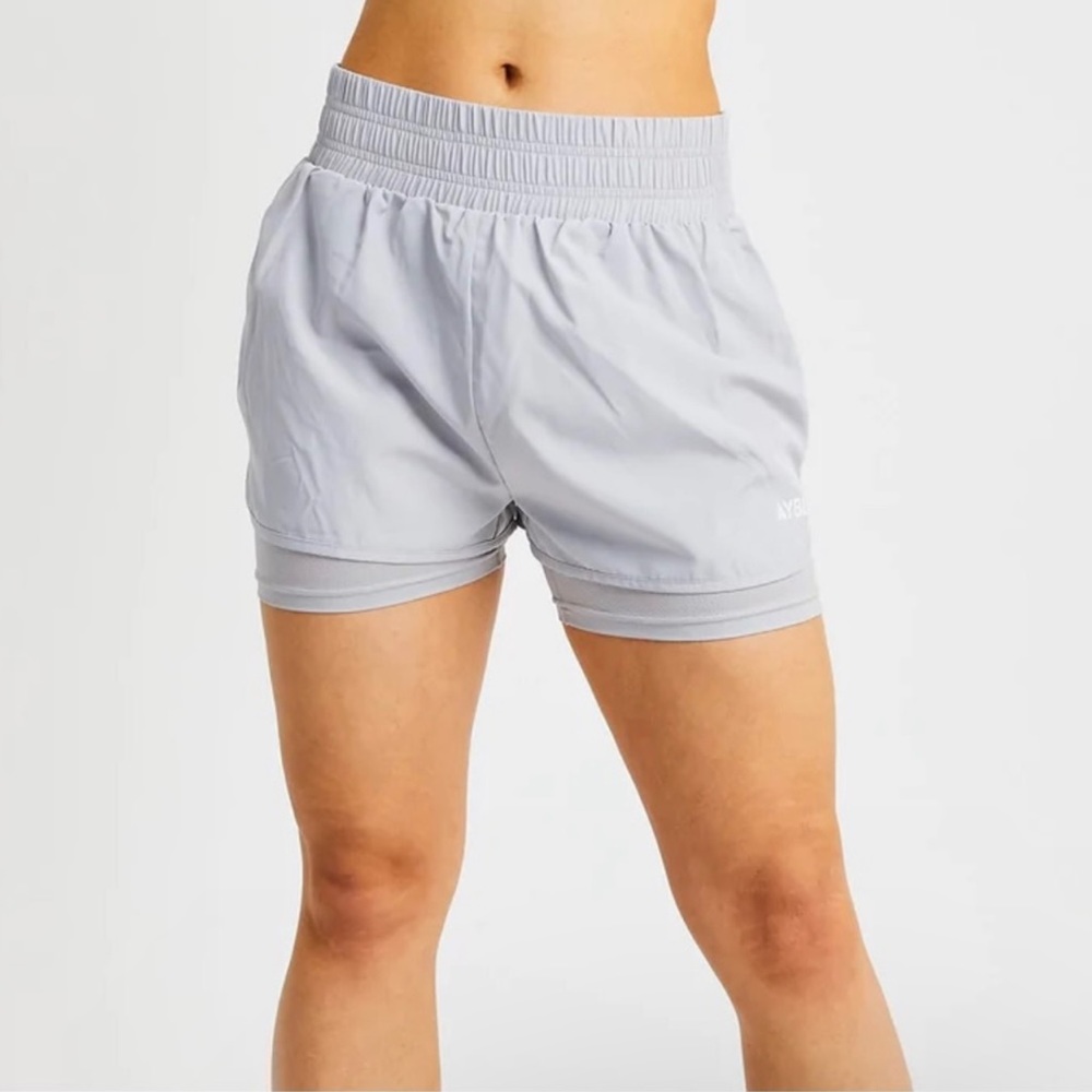 NWT AYBL DEFINE SHORTS in grey workout athletic shorts size XL